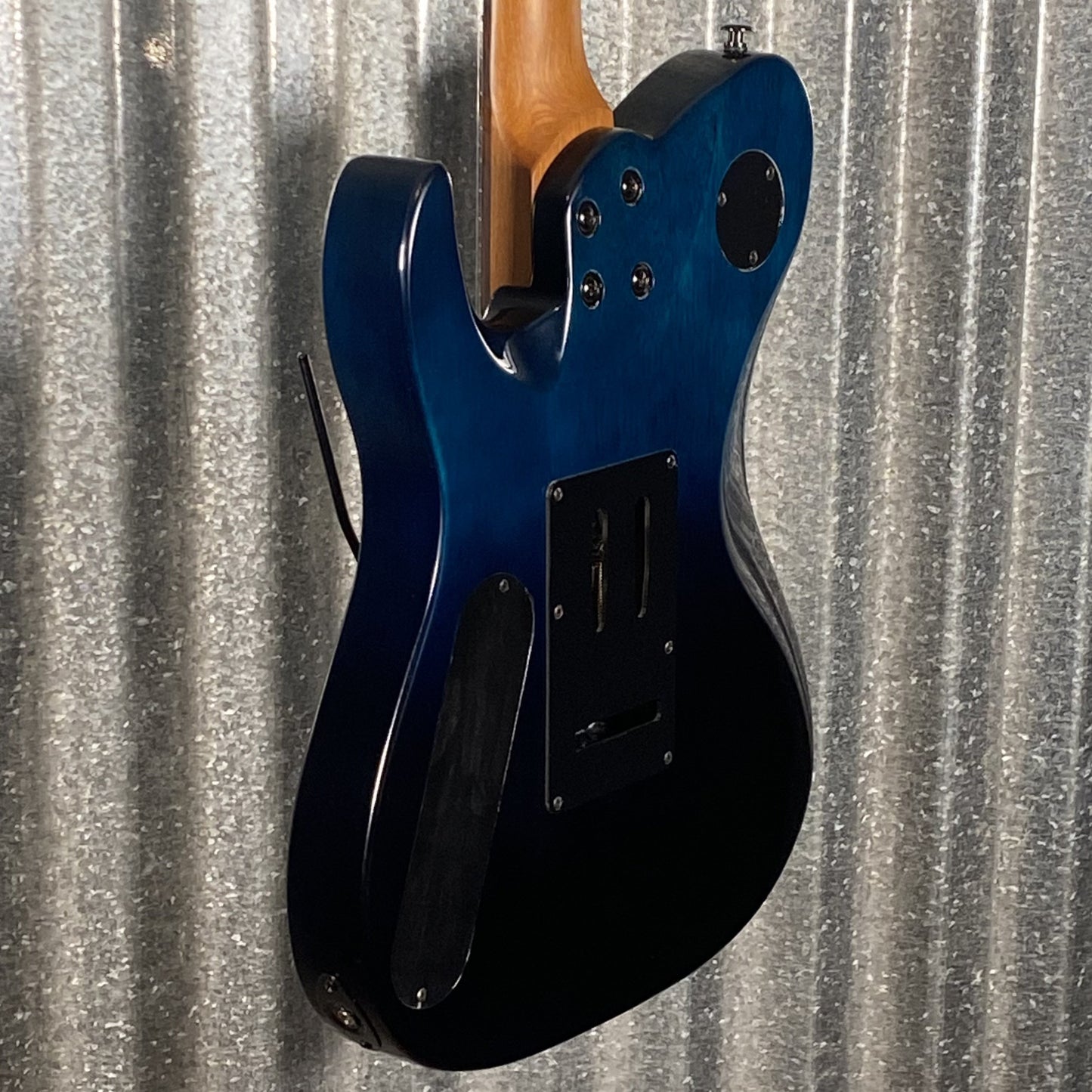 Westcreek Guitars Helyx T Style Dual Humbucker Ocean Vortex Blue Guitar #0027 Used