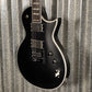 ESP LTD EC-1000 ET Evertune Bold Binding Black Guitar EC1000ETBBBLKS #0264 Used
