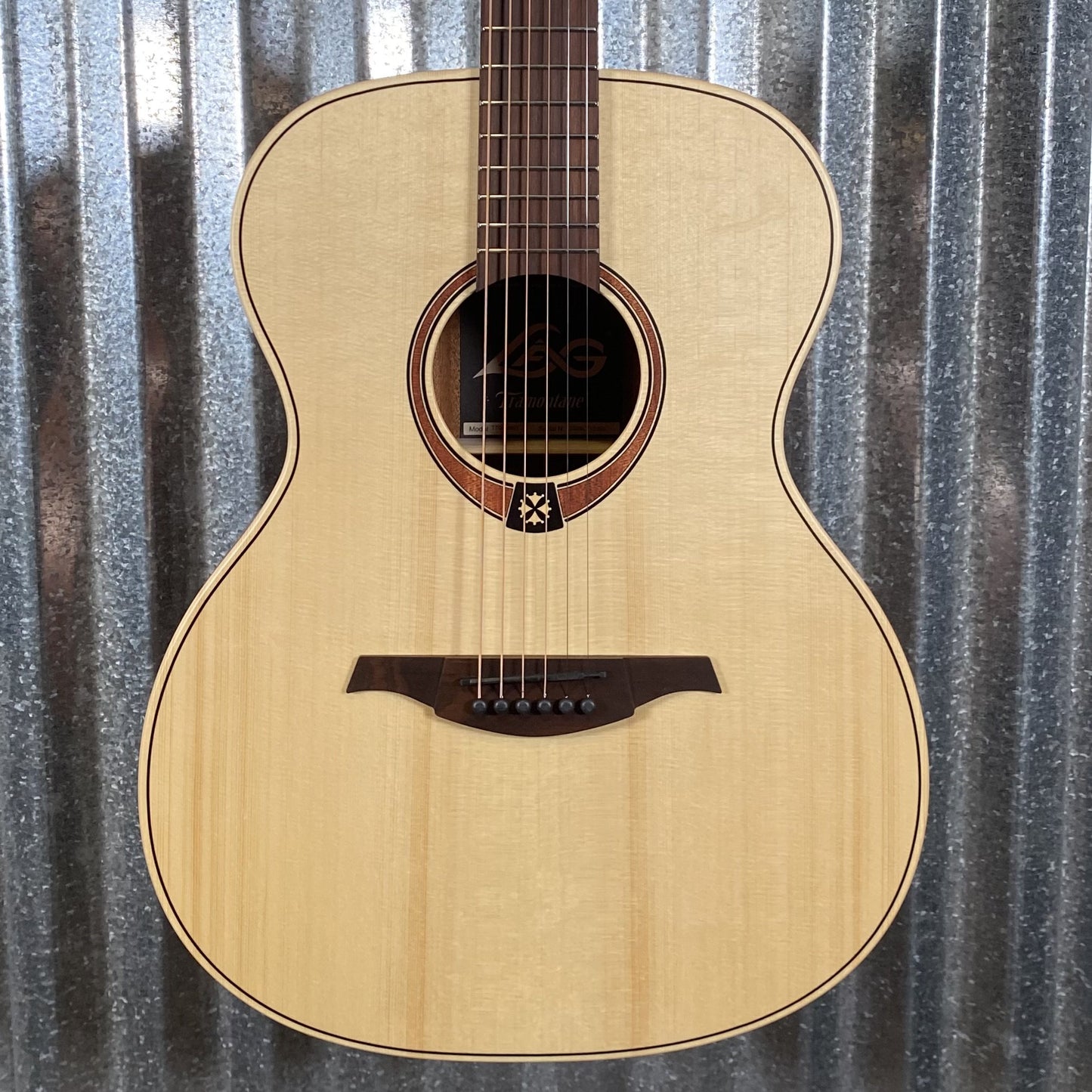 LAG Guitars T70A-NAT Natural Auditorium Acoustic Guitar #5355