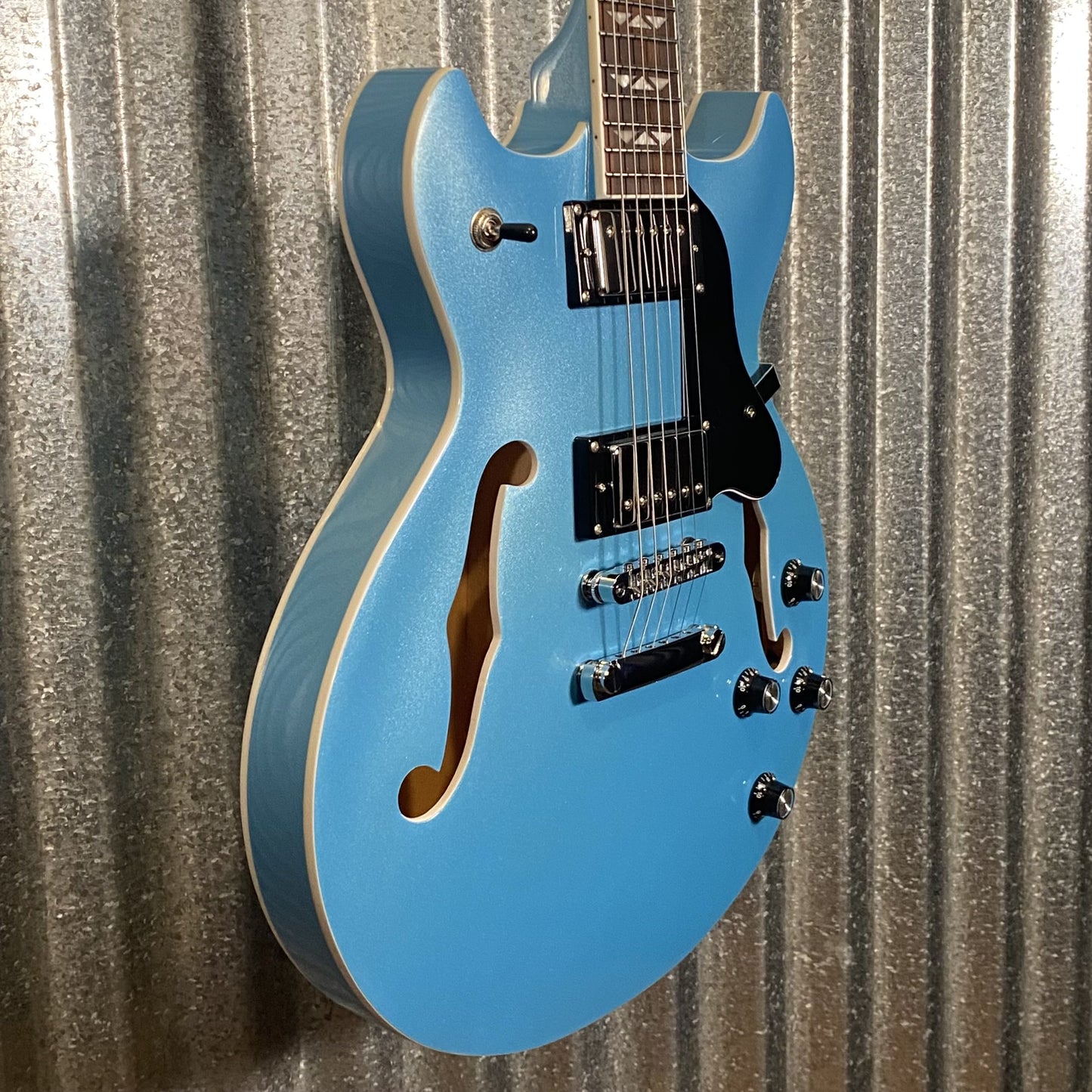 Westcreek Guitars 333 Semi Hollow Body Double Cutaway Blue #0018 Used
