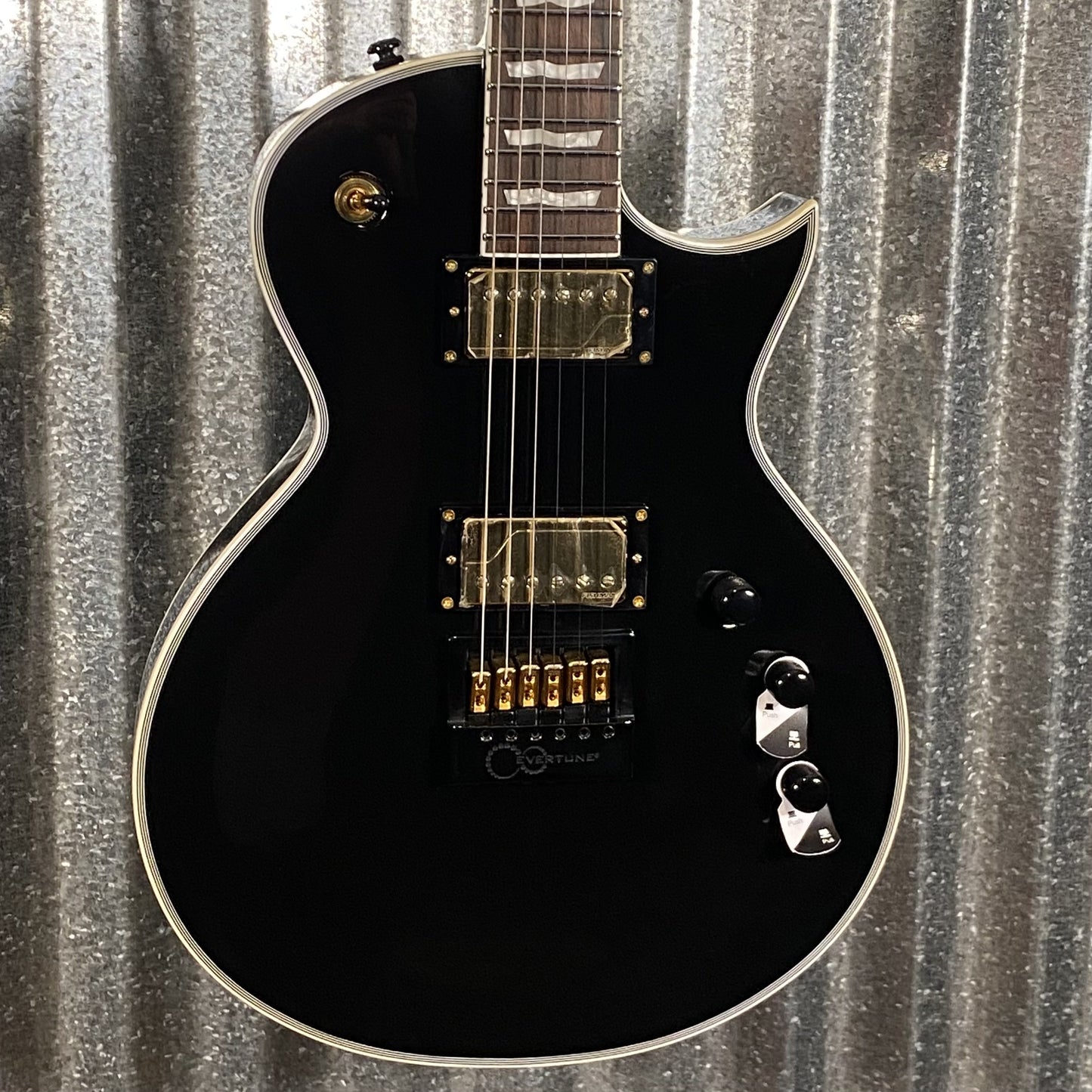 ESP LTD EC-1000T CMT Evertune Black Guitar EC1000TCTMETBLK #2223 Used