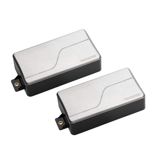 Fishman Fluence Modern Humbucker 6 String Pickup Set Brushed Stainless