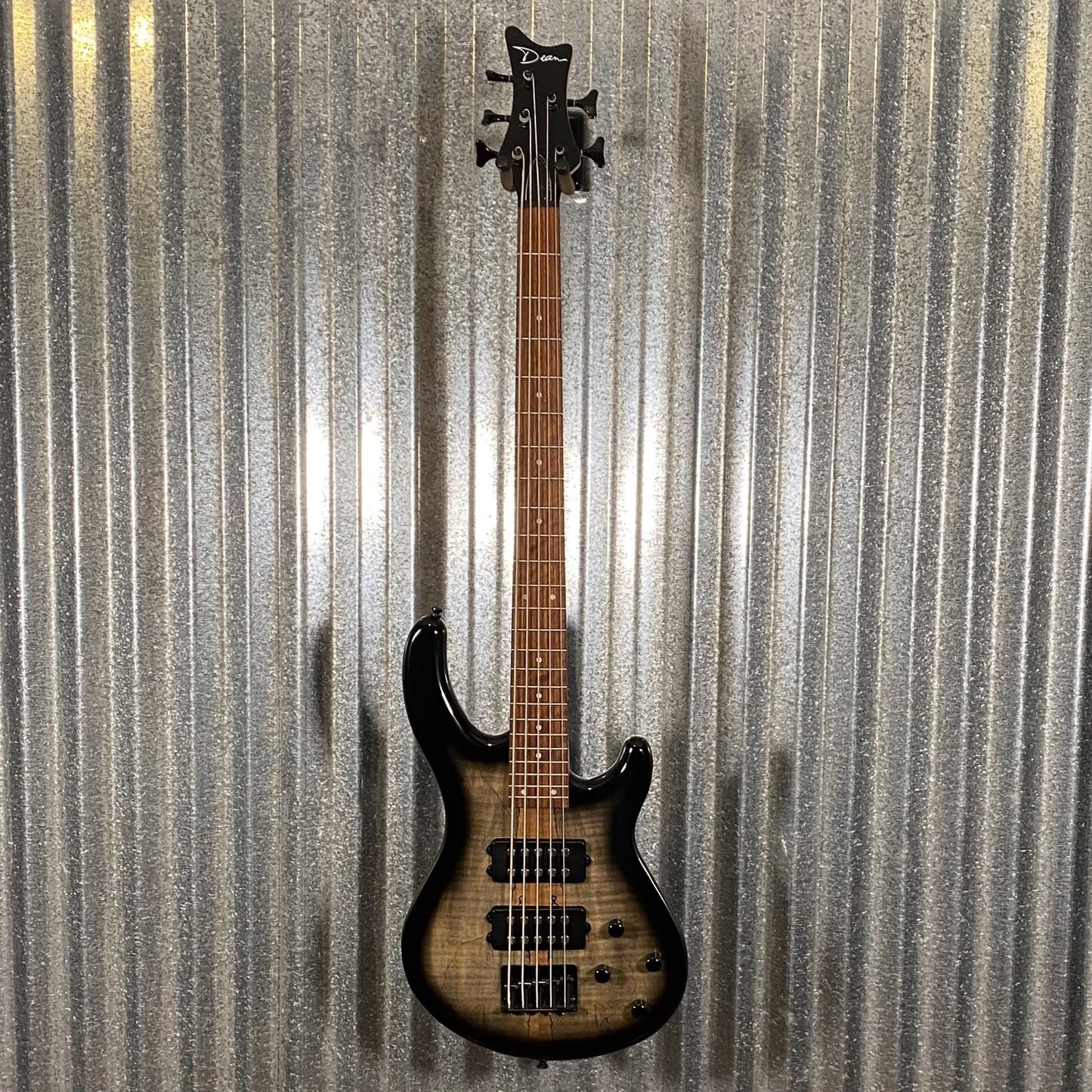 Dean Edge 2 5 String Bass Charcoal Burst & Case #0303 Used