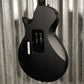 ESP LTD EC FR Black Metal Floyd Rose Black Satin Guitar & Case #1348 Used