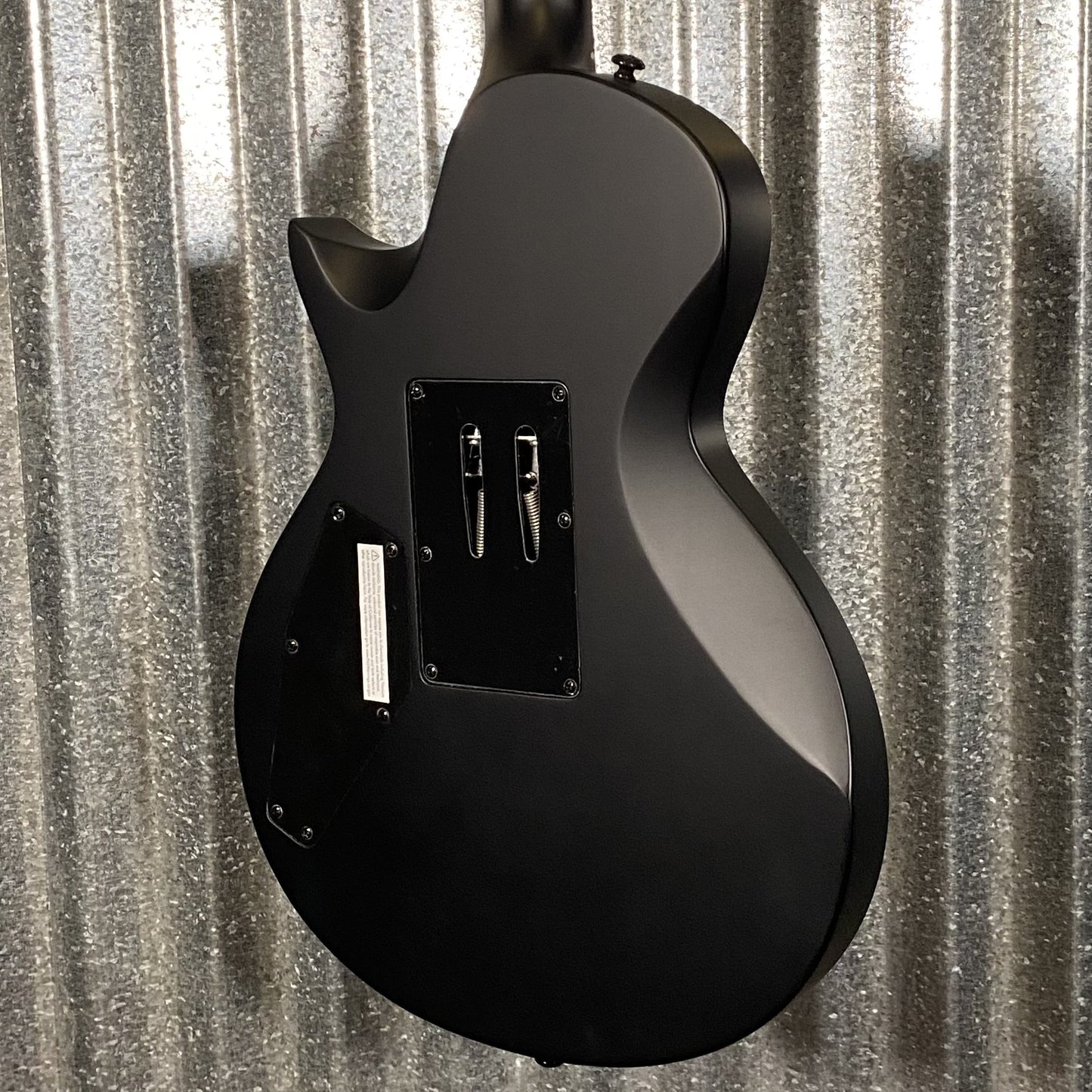 ESP LTD EC FR Black Metal Floyd Rose Black Satin Guitar & Case #1348 Used