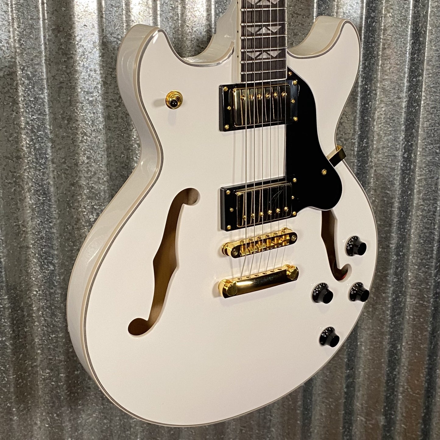 Westcreek Guitars 333 Semi Hollow Body Double Cutaway White #0010 Used