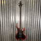 ESP LTD Fred Leclercq FL-4 Black Red Burst Satin 4 String Bass & Case FL4BLKREDBS #0302 Used