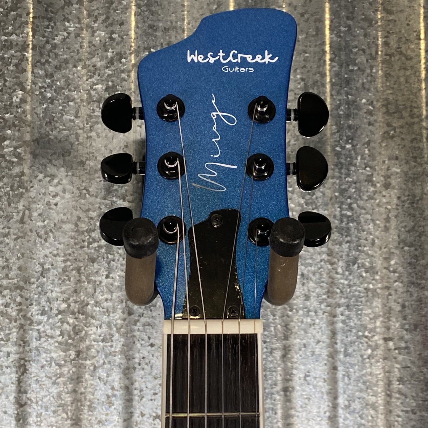 Westcreek Guitars Mirage T Bird Style Dual Humbucker Guitar Blue #0167 Used