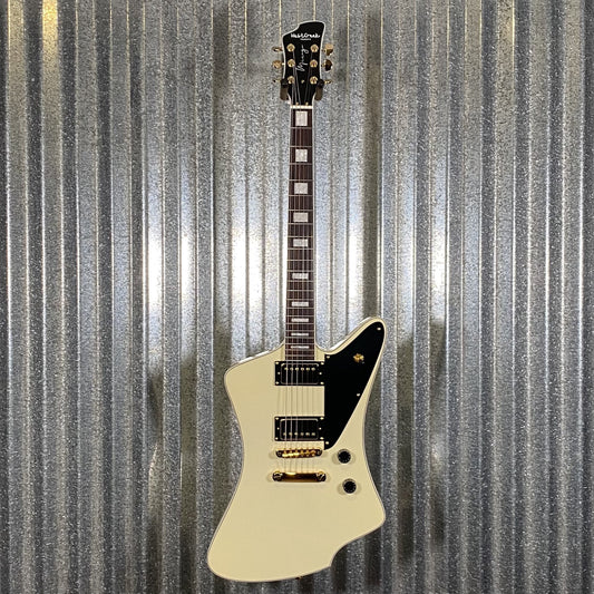 Westcreek Guitars Mirage T Bird Style Dual Humbucker Guitar Cream #0026 Used