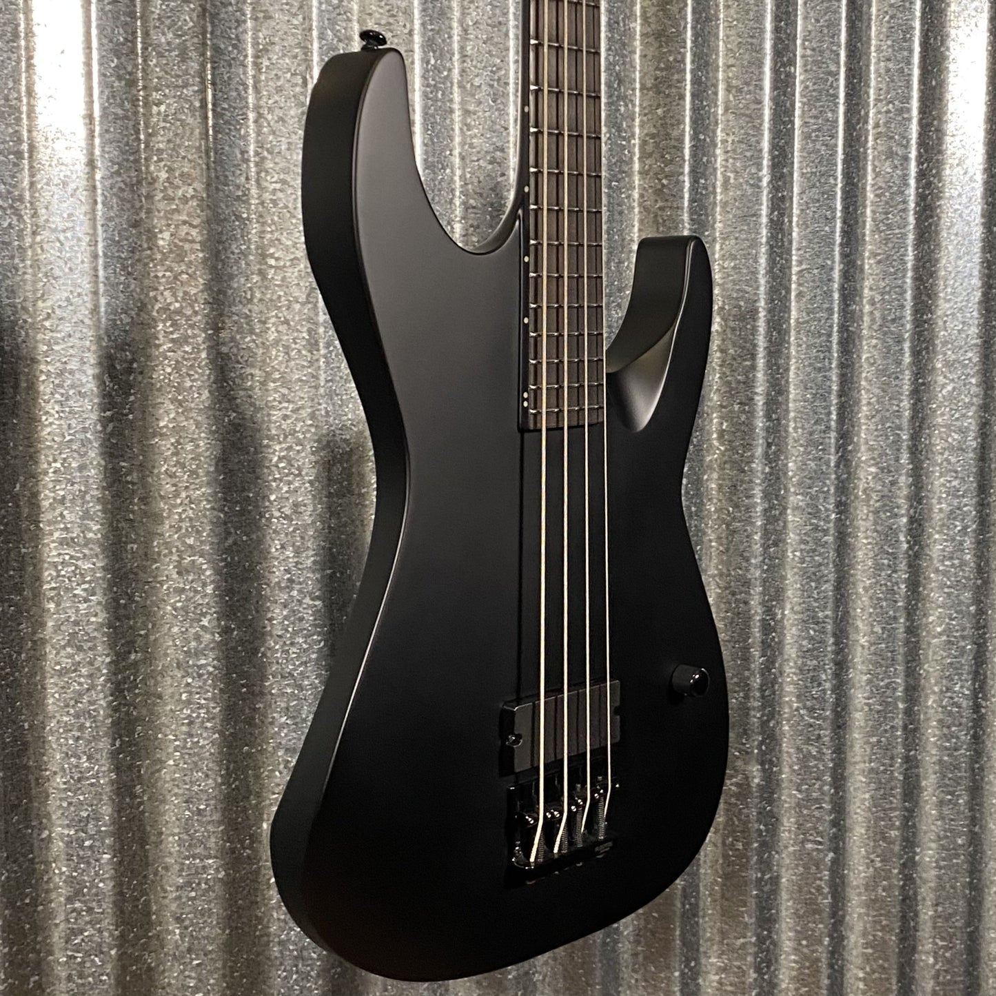 ESP LTD M-4 Black Metal Black Satin 4 String Bass LM4BKMBLKS1 #2076 Used