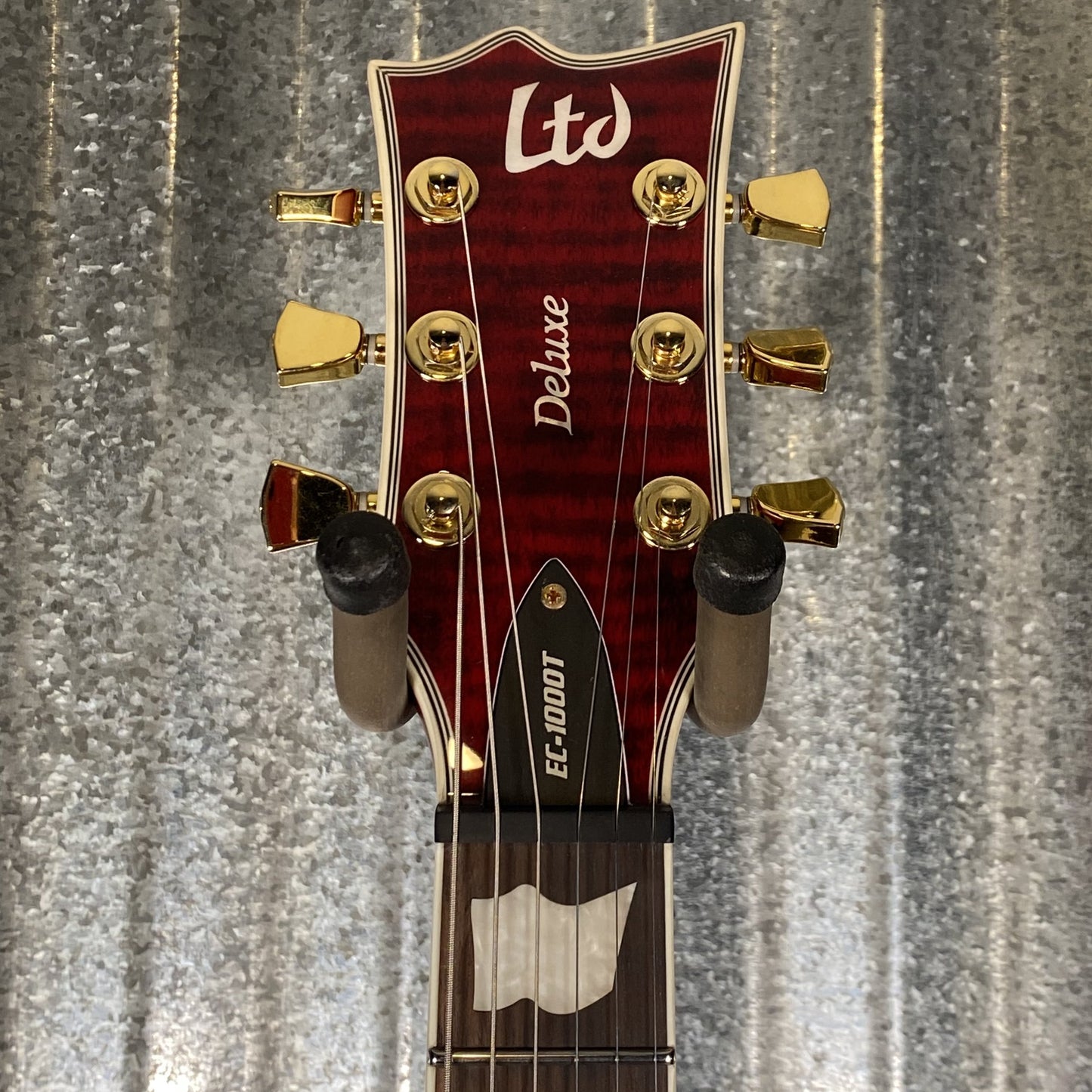 ESP LTD EC-1000T CMT Flame Top See Thru Black Cherry Guitar EC1000TCTMFMSTBC #1634 Used