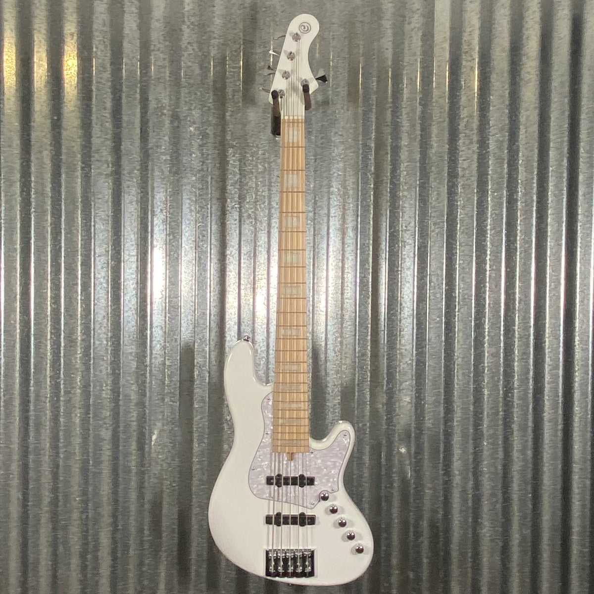 Cort Elrick NJS 5 String Bass White & Bag NJS5WHT #2861