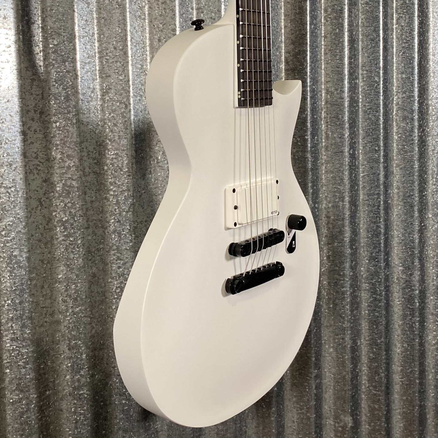 ESP LTD EC Arctic Metal Snow White Satin Guitar ECARMSWS #0177 Used