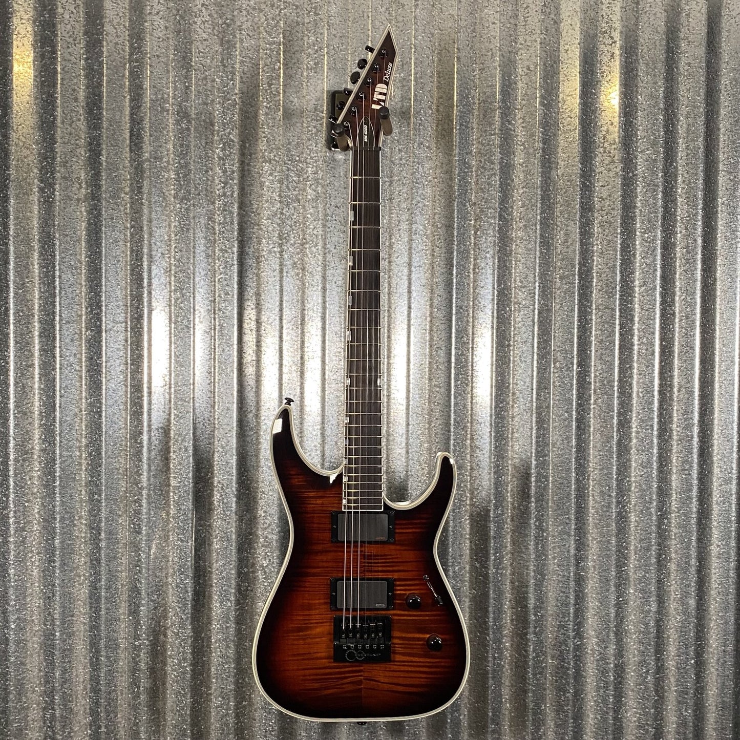 ESP LTD MH-1000 Evertune Dark Brown Sunburst Guitar LMH1000ETFMDBSB #0746 Used