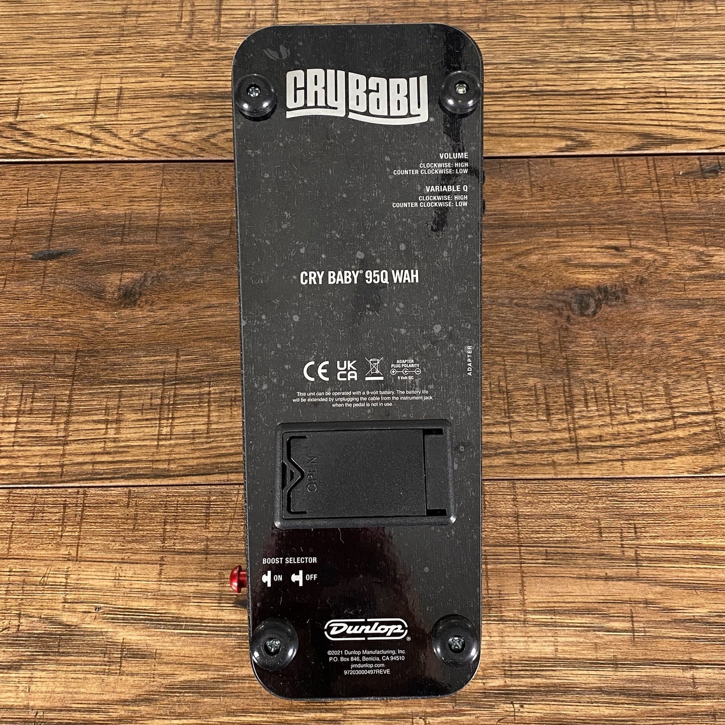Dunlop 95Q Cry Baby Wah Guitar Effect Pedal B Stock