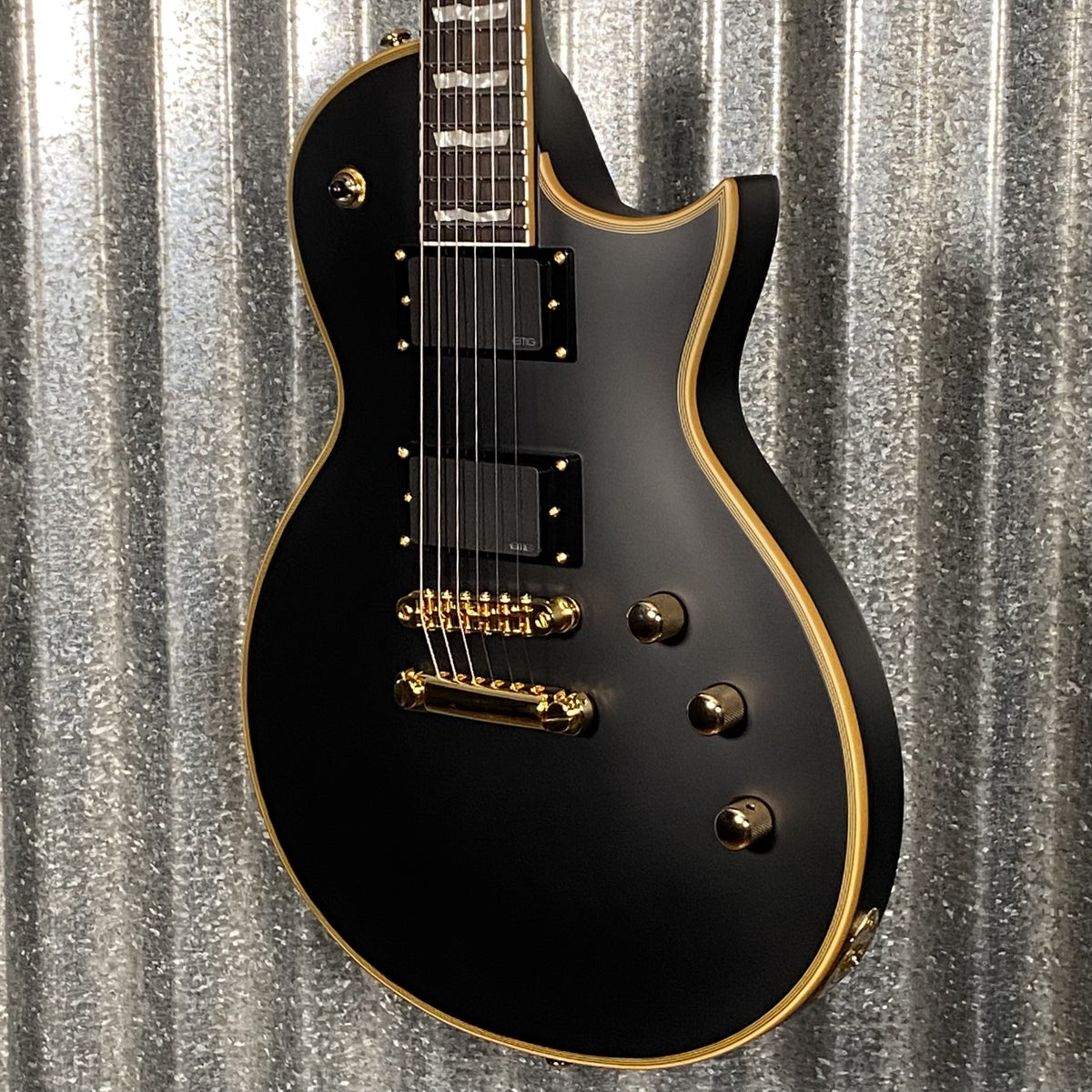 ESP LTD EC-1000 Vintage Black EMG Guitar EC1000VB #0269 Used