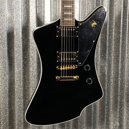 Westcreek Guitars Mirage T Bird Style Dual Humbucker Guitar Black #0081 Used