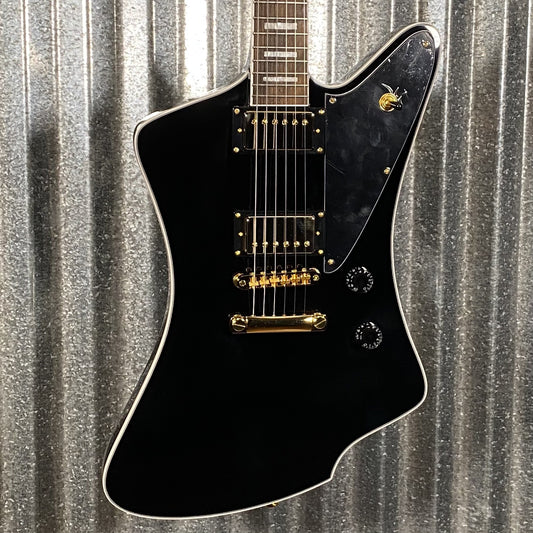 Westcreek Guitars Mirage T Bird Style Dual Humbucker Guitar Black #0081 Used