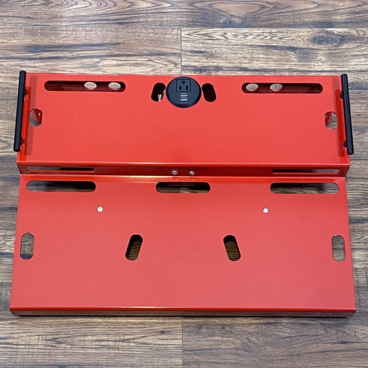Go Pedalboards Dual Tier 24" Guitar Effect Pedalboard Red Demo