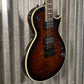 ESP LTD EC-1000 ET Evertune Quilt Top Dark Brown Sunburst Guitar & Case #1459 Used