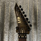 ESP LTD M-1007B 7 String Baritone Quilt Top Charcol Burst Guitar #3137 Used