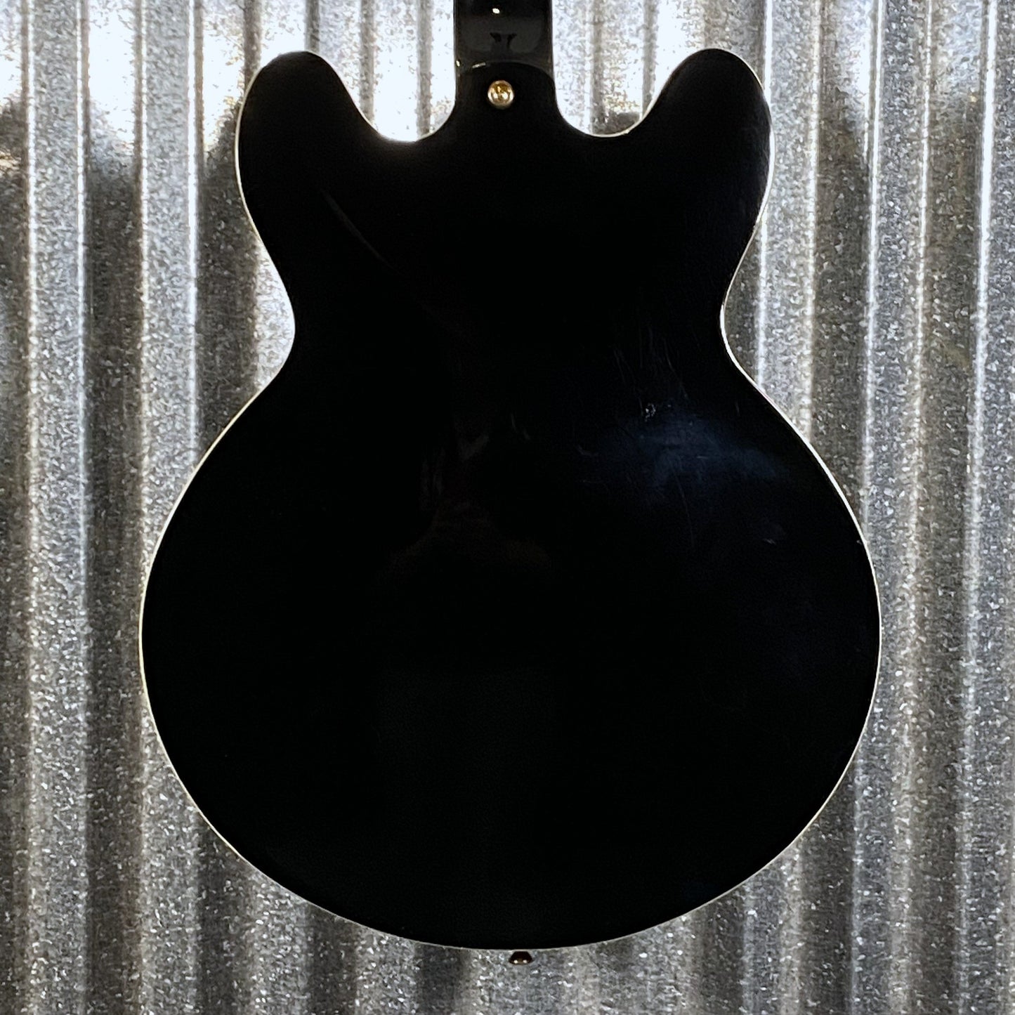 Epiphone Sheraton II Pro Semi Hollow Black Guitar #3545 Used