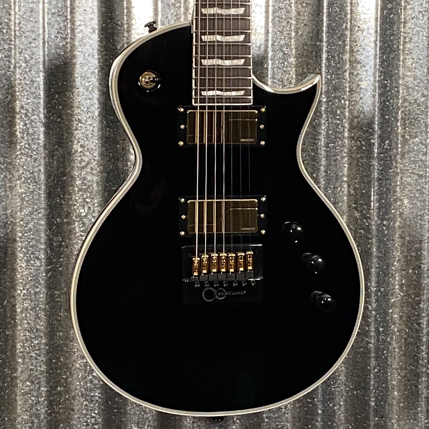 ESP LTD EC-1007B Evertune Baritone 7 String Black Guitar #2422 Used