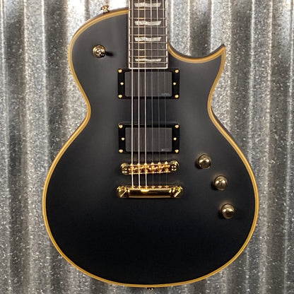 ESP LTD EC-1000 Vintage Black EMG Guitar EC1000VB #0188 Used