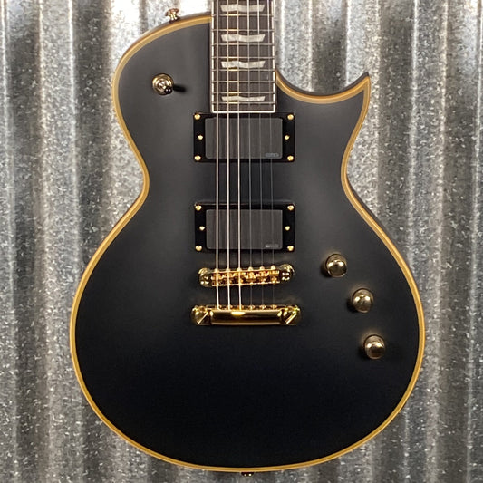 ESP LTD EC-1000 Vintage Black EMG Guitar EC1000VB #0188 Used