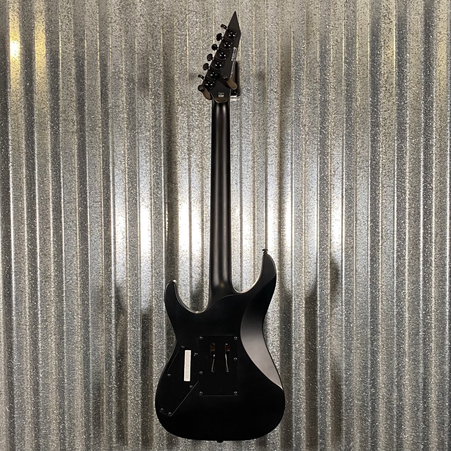 ESP LTD M-BLK Black Metal Black Satin Guitar & Case #0397 Used