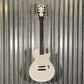 ESP LTD EC Arctic Metal Snow White Satin Guitar & Case #0589 Used