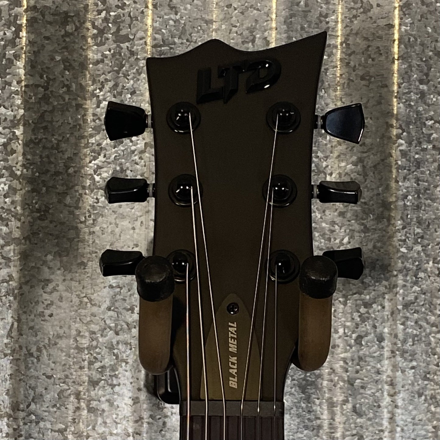 ESP LTD EC Black Metal Eclipse Seymour Duncan Black Satin Guitar & Case #0418 Used