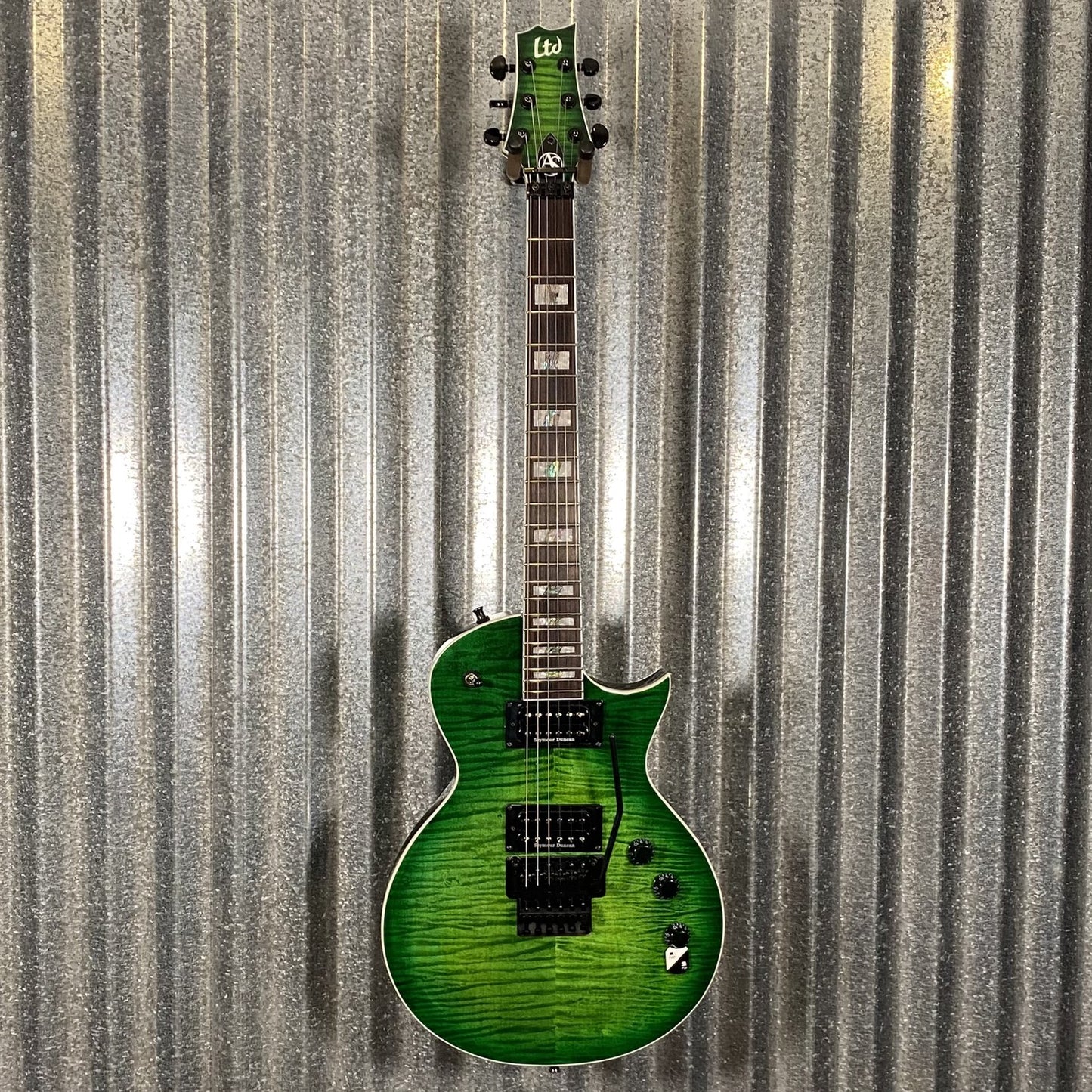 ESP LTD Alex Skolnick AS-1 Lime Burst Guitar & Case #0787 Used