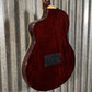 Ortega RTPDLX-ACA Acacia Burst Thinline Nylon Acoustic Electric Guitar & Bag #0020
