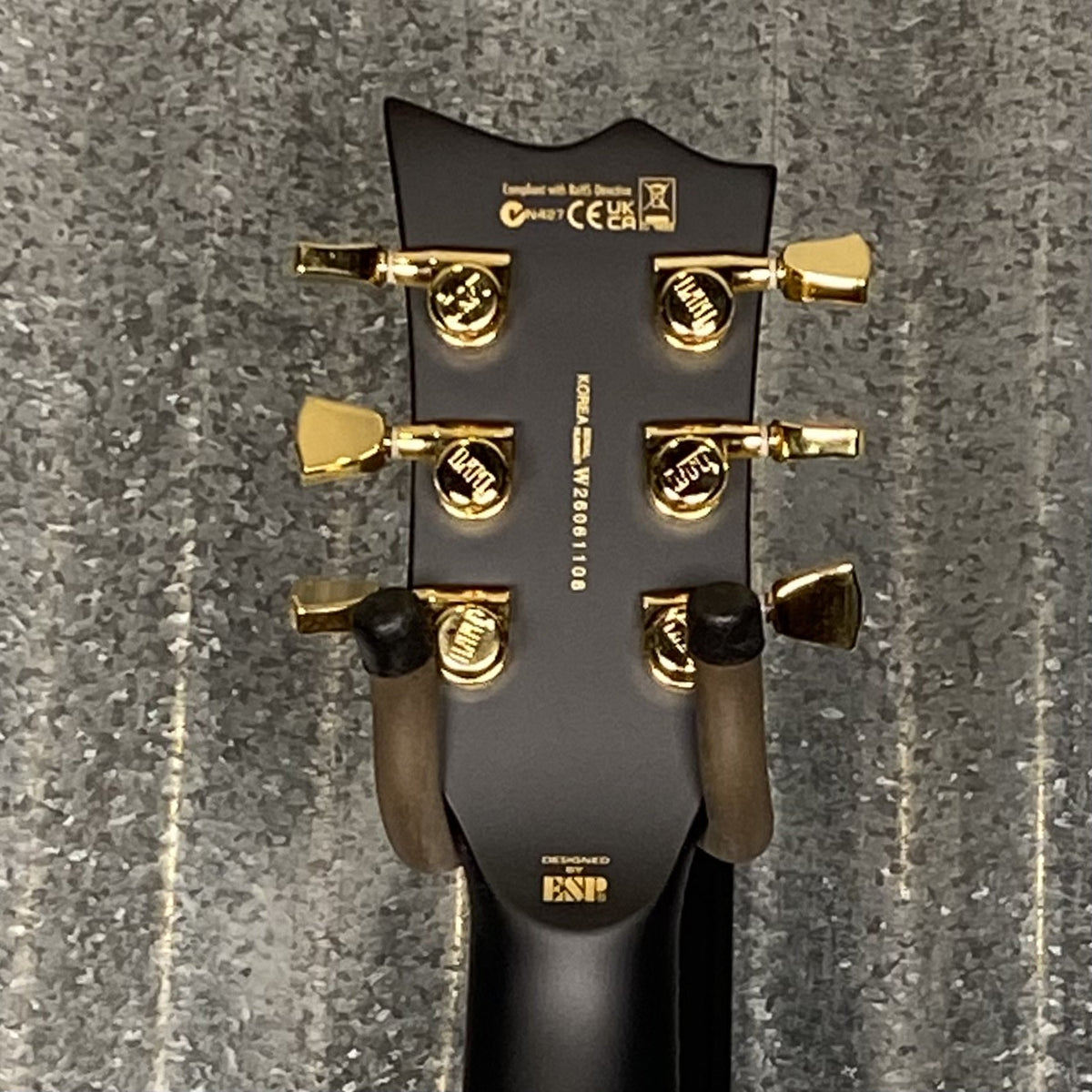 ESP LTD EC-1000 Vintage Black EMG Guitar EC1000VB #1108 Used