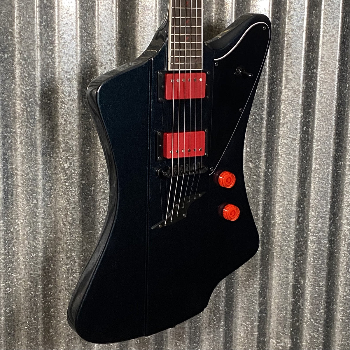 Westcreek Guitars Mirage T Bird Style Dual Humbucker Guitar Black #0045 Used