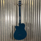 Reverend Dub King 4 String Semi Hollow Bass High Tide Blue #70811