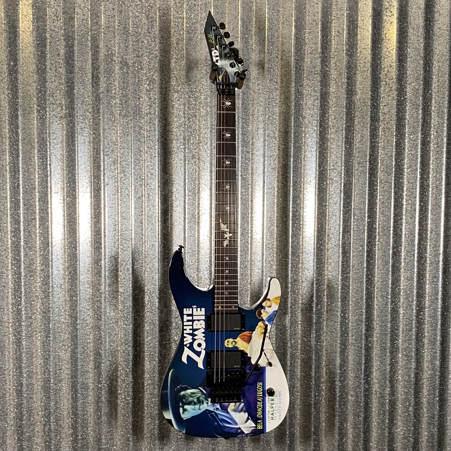 ESP LTD KH-WZ Kirk Hammett White Zombie Graphic EMG Guitar & Case LKHWZ #3808 Used