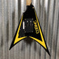 ESP LTD Alexi Laiho Arrowhead SE Black Yellow Pinstripe Guitar & Case USED #1975