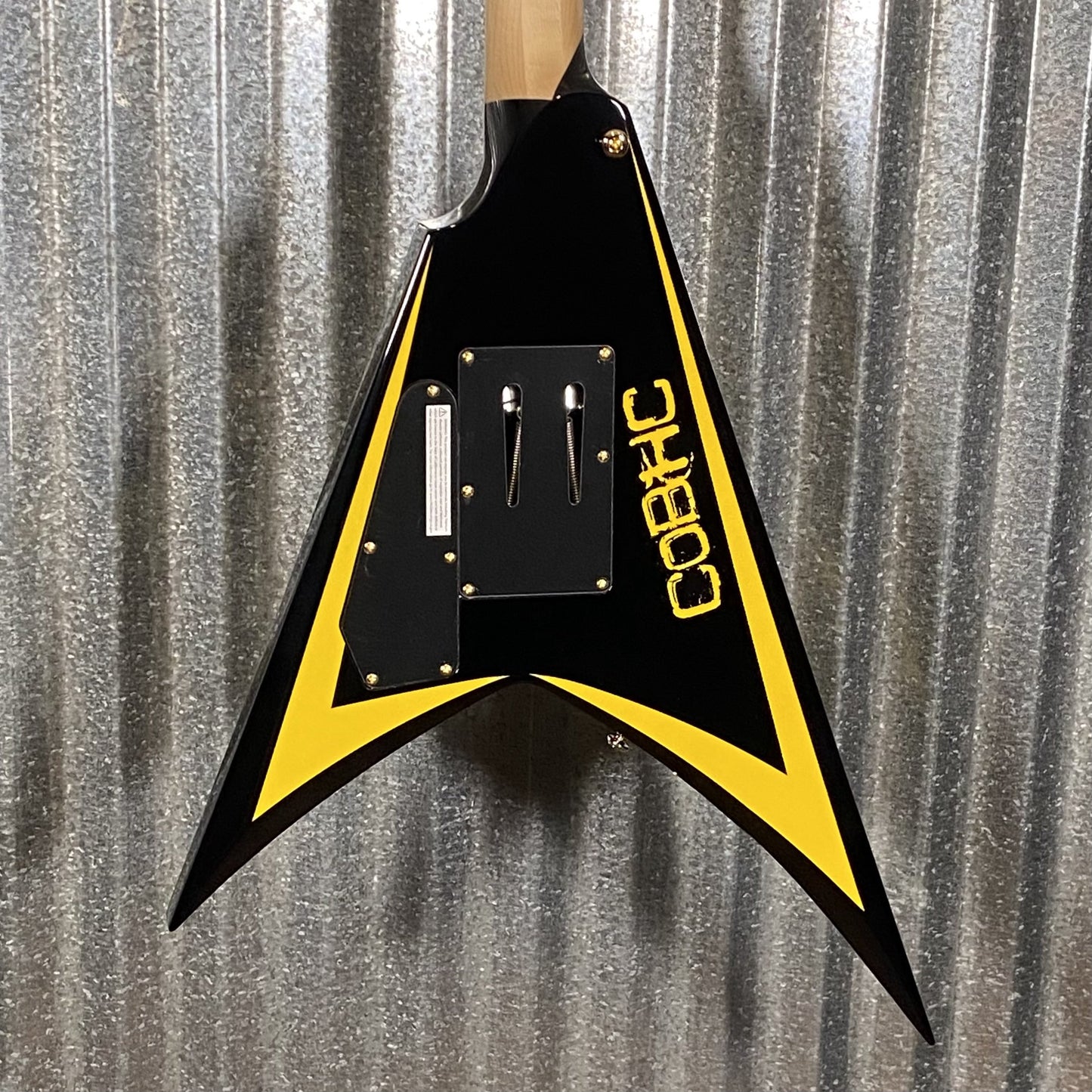 ESP LTD Alexi Laiho Arrowhead SE Black Yellow Pinstripe Guitar & Case USED #1975