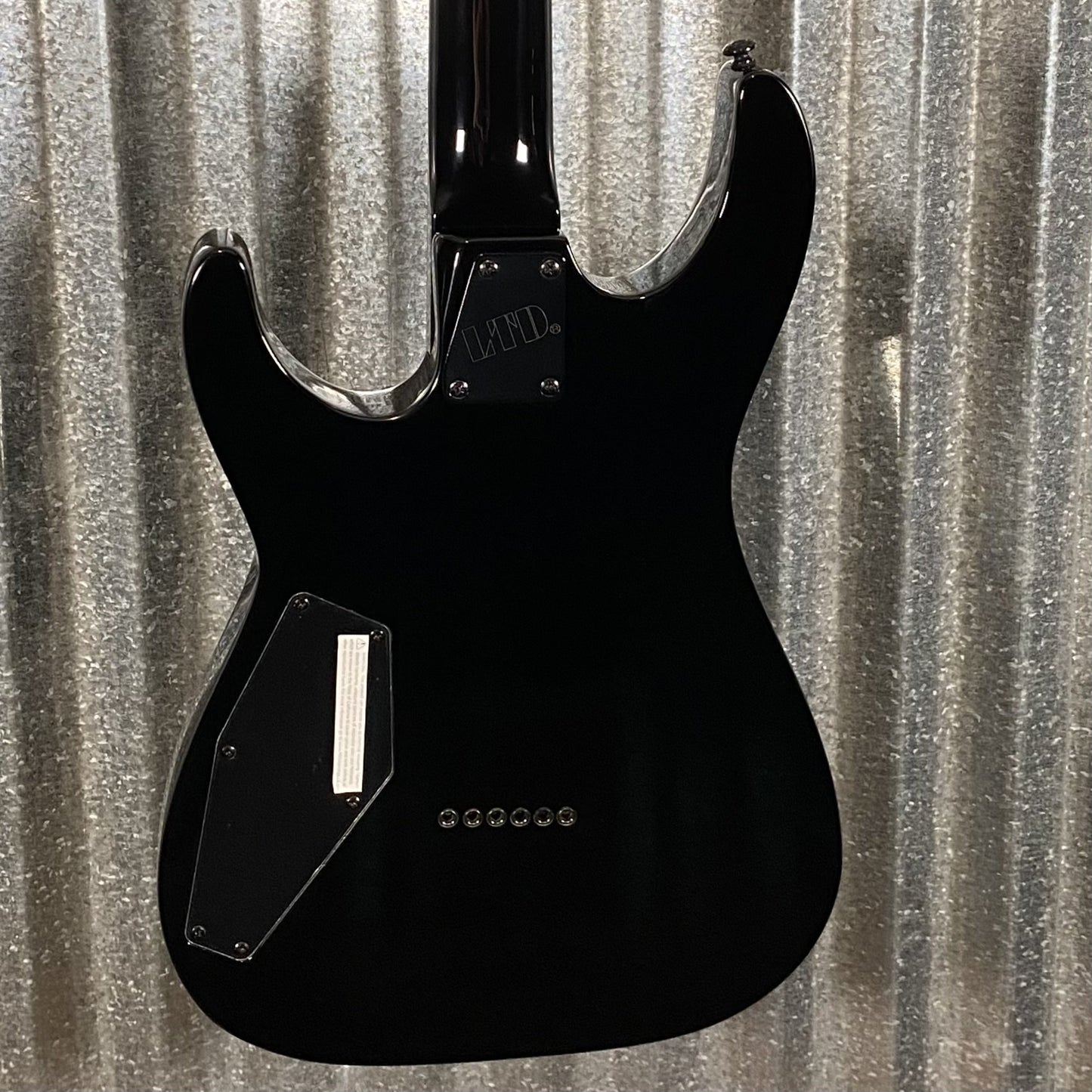 ESP LTD M-201BHT Baritone Hard Tail Black Guitar & Case #1151 Used