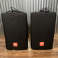 JBL EON712 12" 650 Watt Powered PA Speaker & Cover Pair Used