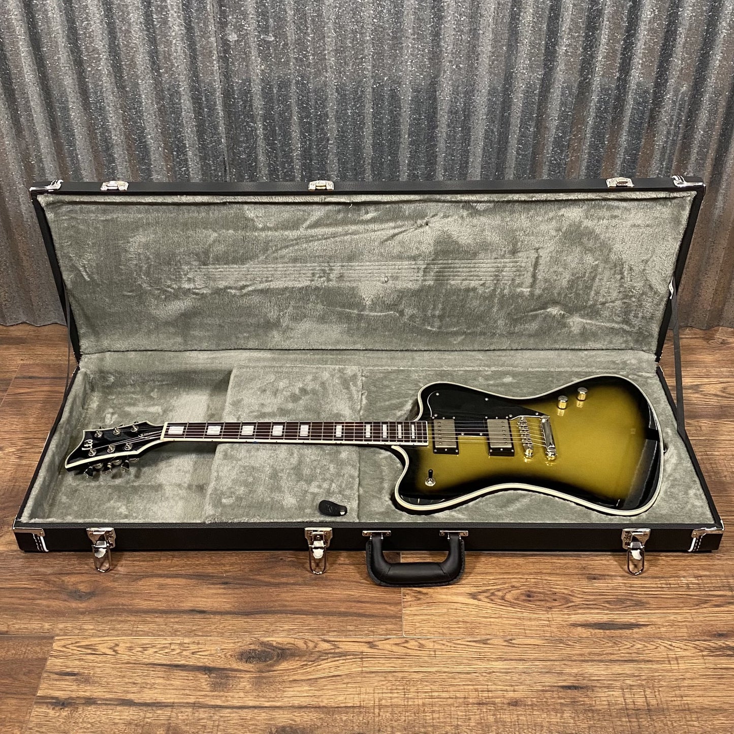 ESP LTD Sparrowhawk Bill Kelliher Vintage Silver Burst Guitar & Case SPARROWHAWKVSSB #3350 Used