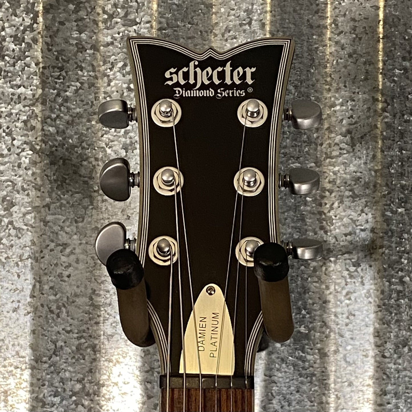 Schecter Solo II Damien Platinum Satin Black Guitar #0653