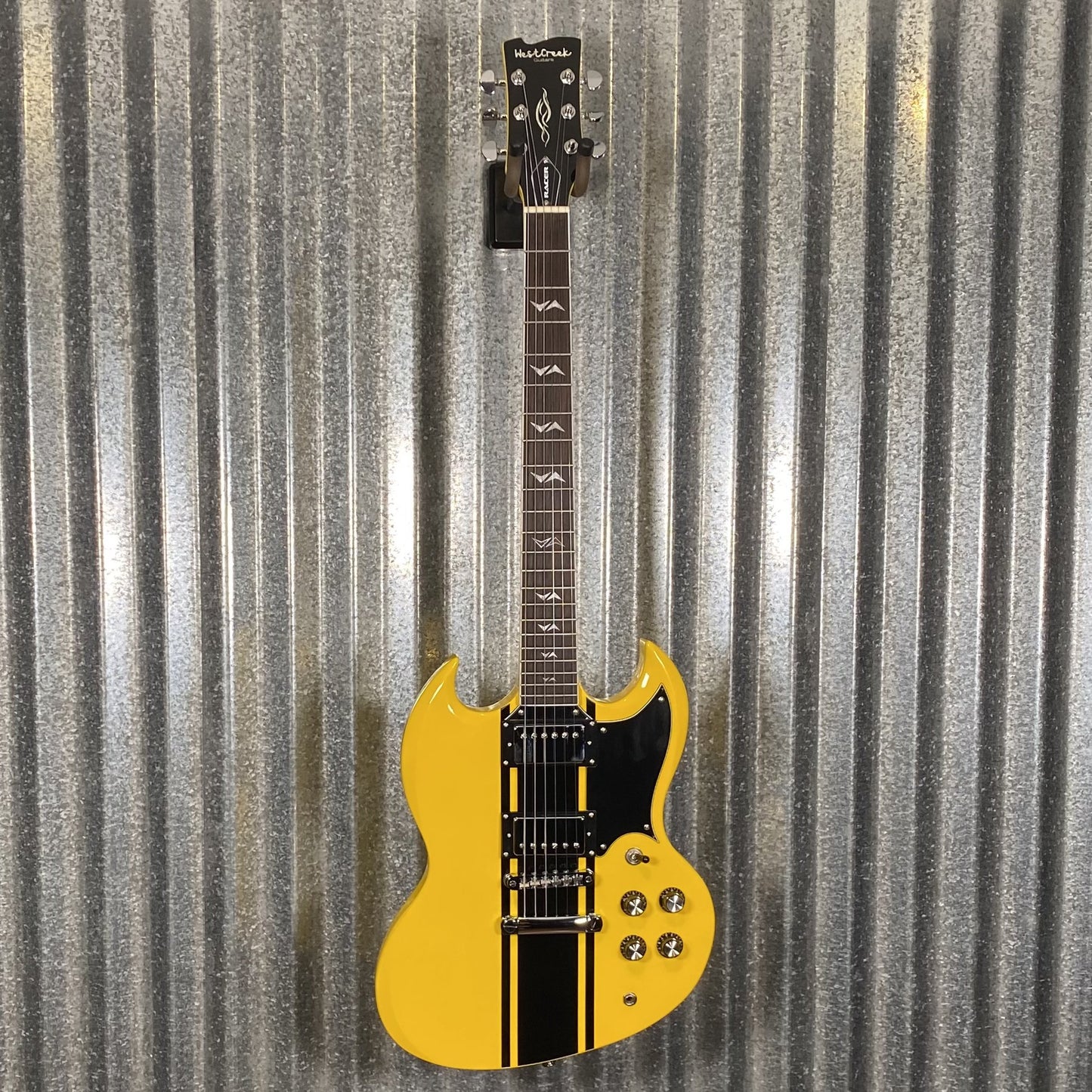Westcreek Guitars Racer SG Offset Style Bumble-B Yellow #0013 Used