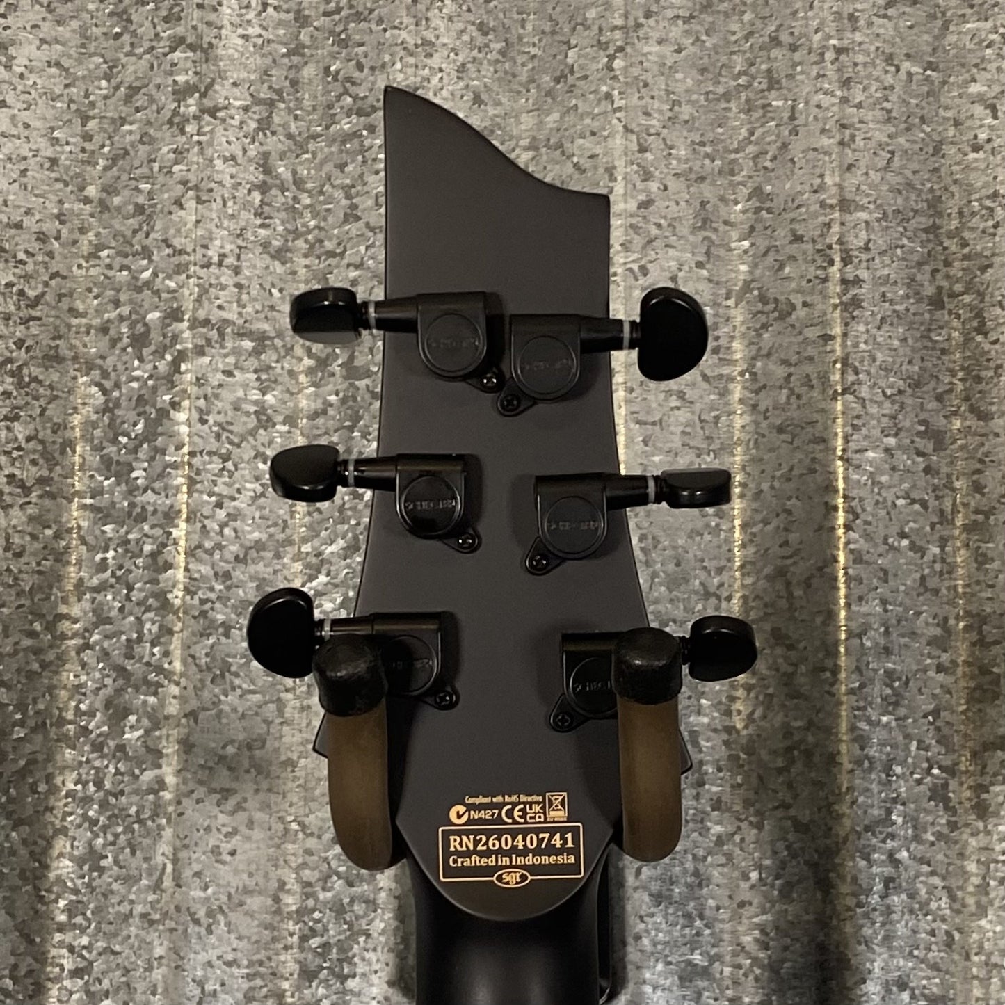 Schecter C-1 Hydro Dip Golden Eclipse Guitar #0741