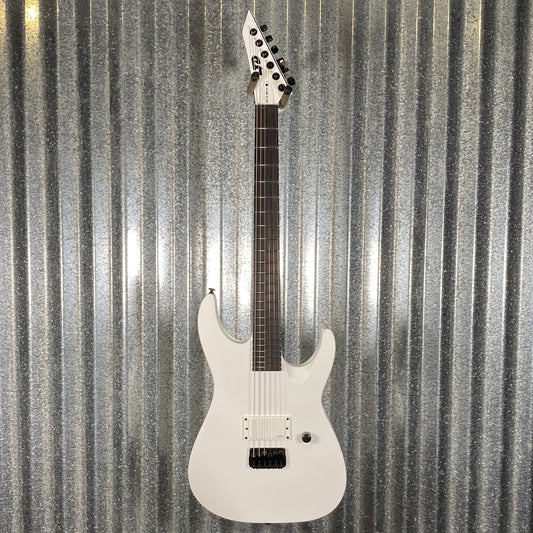 ESP LTD M-HT Arctic Metal Hard Tail Snow White Satin Guitar MHTARMSWS #0608 Used
