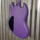 Westcreek Guitars Racer SG Offset Style Purple Matte Guitar #0086 Used
