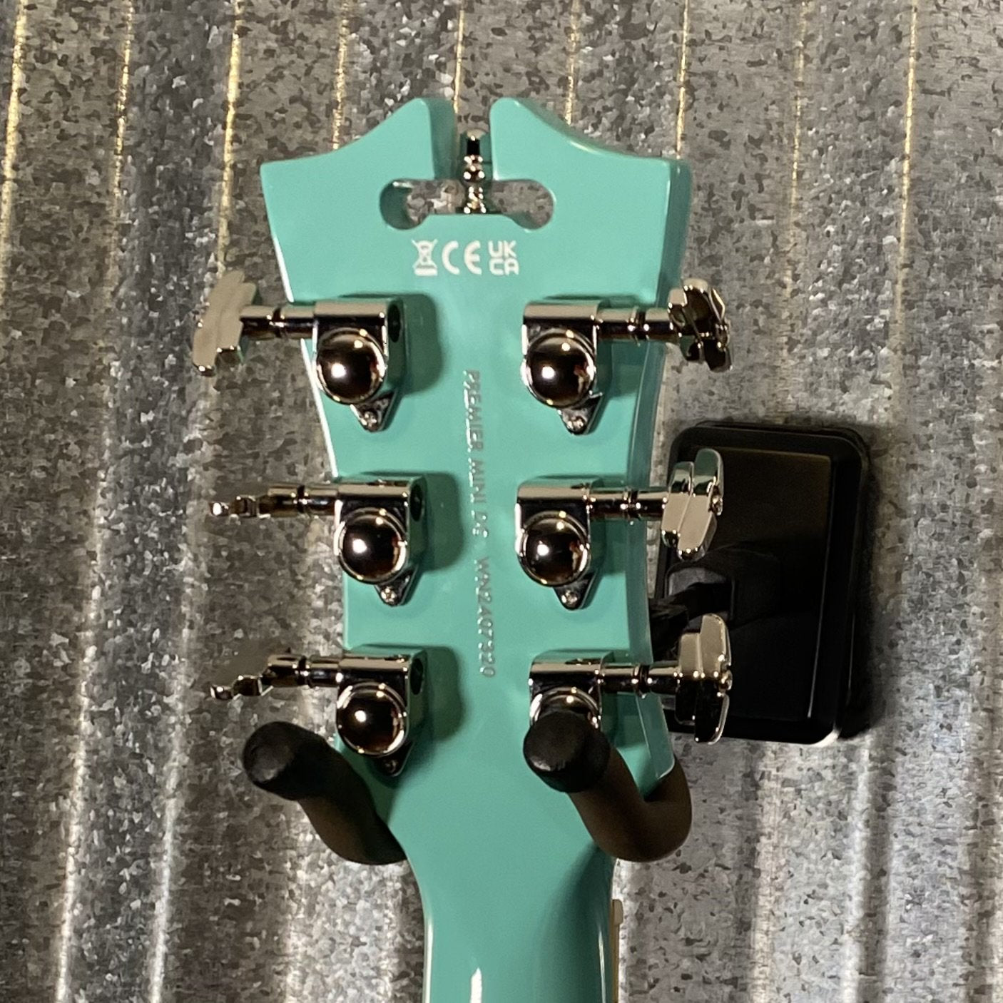 D'Angelico Guitars Premier Mini DC Semi Hollow Body Surf Green Tortoise Pickguard #7320 Demo