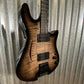 Kiesel M6 Tim Miller Semi Hollow Headless Black Burst Guitar & Bag #159557